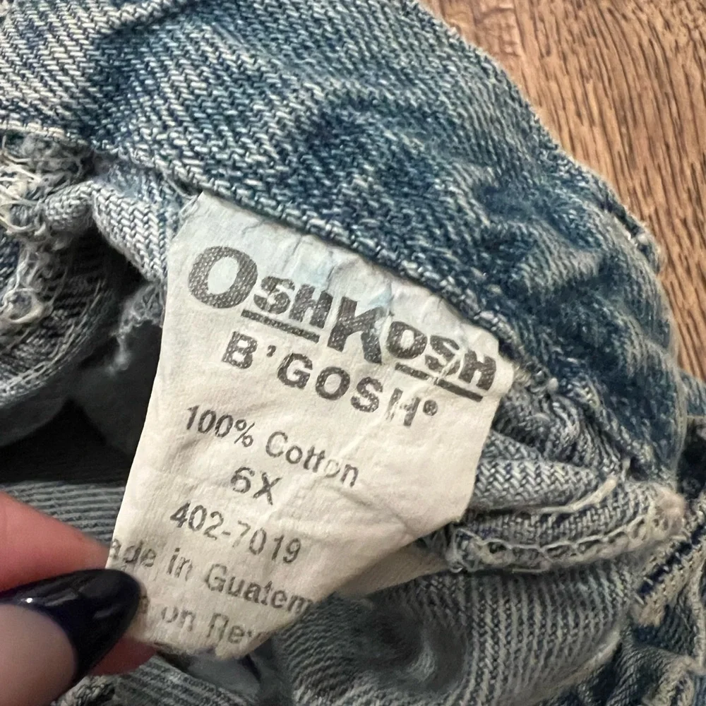 VINTAGE OSH KOSH Girls 6X Blue Jeans 90s Y2K